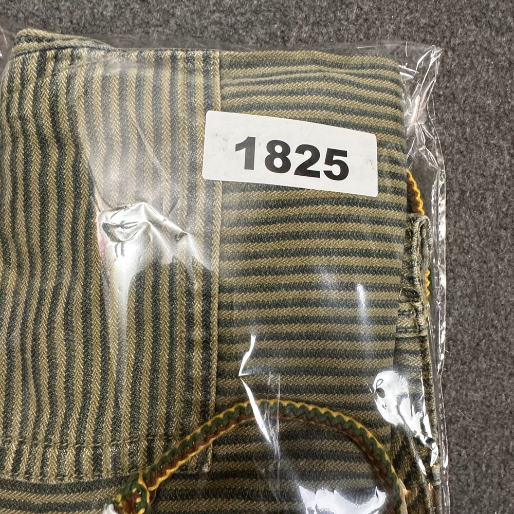 We The Free People Striped Utility Shorts Green Khaki Cotton XS Button Fly Boho - Picture 5 of 5